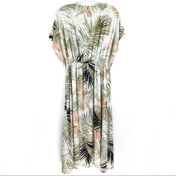 Label of Love Dress Neutral Safari Leaf Print Dress - Picture 5 of 9